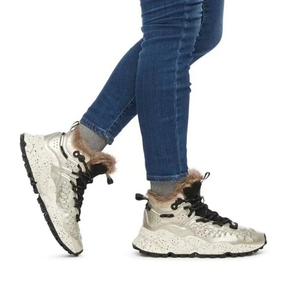 Flower Mountain SILVER MOHICAN SNEAKERS 7.5 - Picture 1 of 15